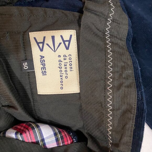 Aspesi - Willem Trouser Navy Corduroy Large (50) - Picture 5 of 5